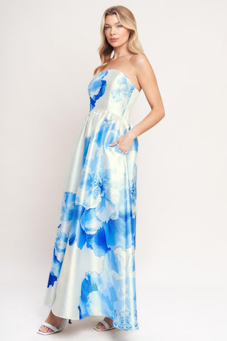 LUXE PEONY WOVEN MAXI DRESS - Glamourous Grace
