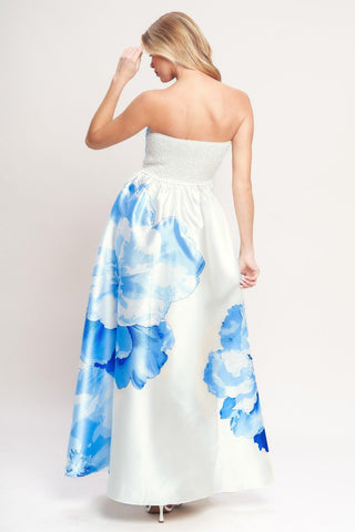 LUXE PEONY WOVEN MAXI DRESS - Glamourous Grace