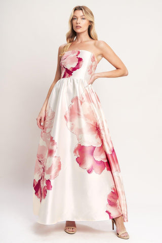 LUXE PEONY WOVEN MAXI DRESS - Glamourous Grace