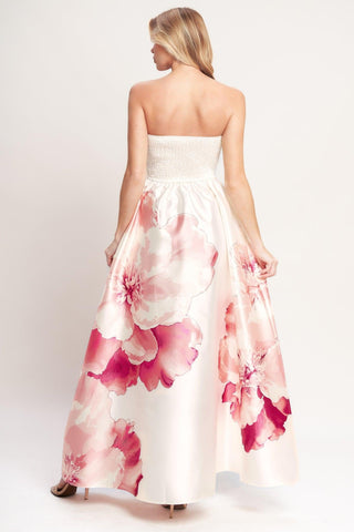 LUXE PEONY WOVEN MAXI DRESS - Glamourous Grace