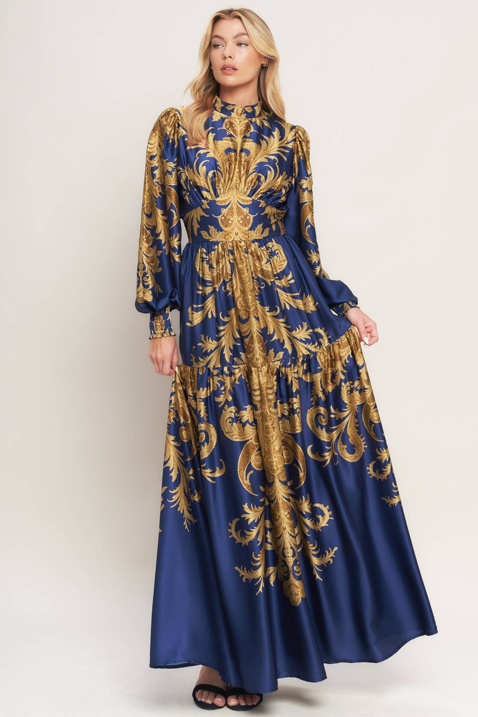 PALACE WALTZ WOVEN MAXI DRESS - Glamourous Grace