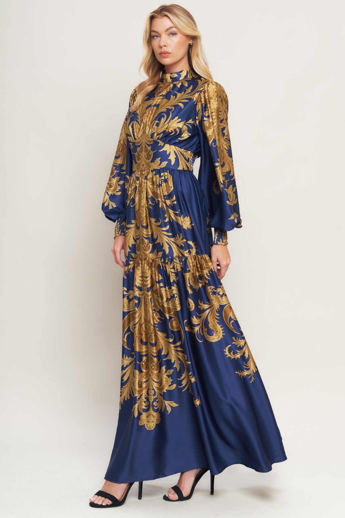 PALACE WALTZ WOVEN MAXI DRESS - Glamourous Grace
