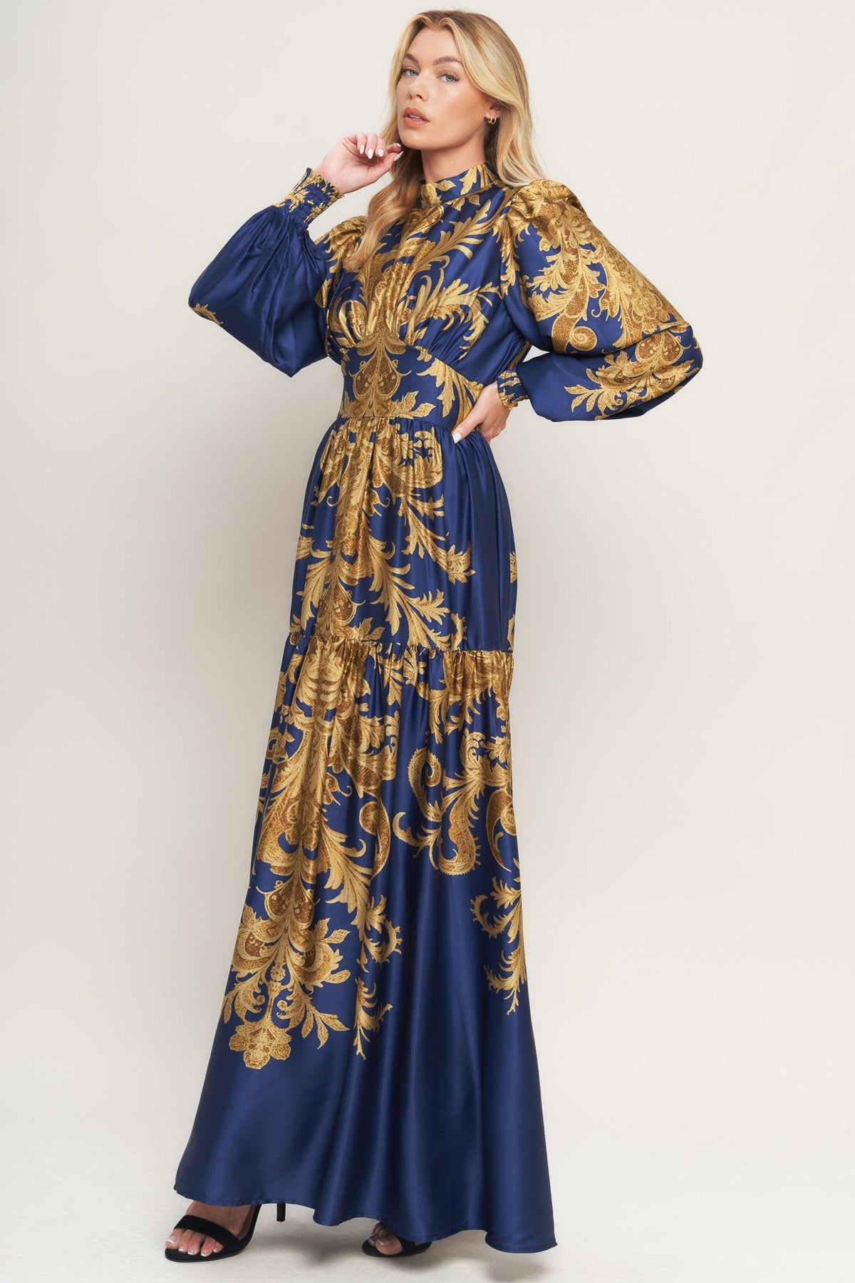 PALACE WALTZ WOVEN MAXI DRESS - Glamourous Grace