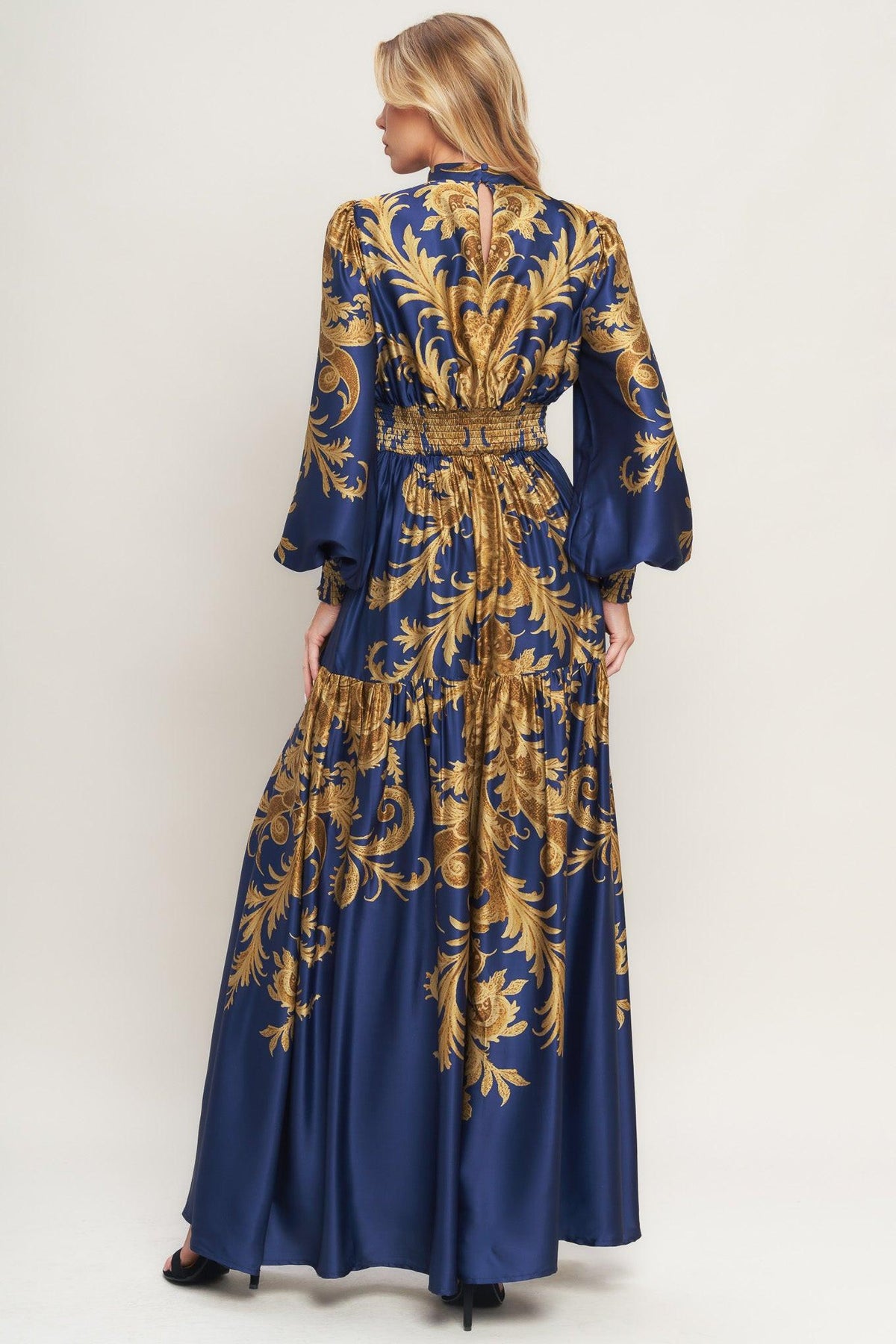 PALACE WALTZ WOVEN MAXI DRESS - Glamourous Grace