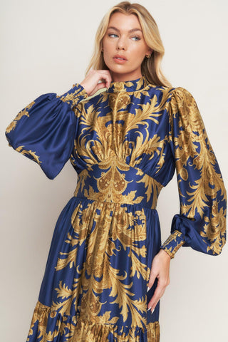 PALACE WALTZ WOVEN MAXI DRESS - Glamourous Grace
