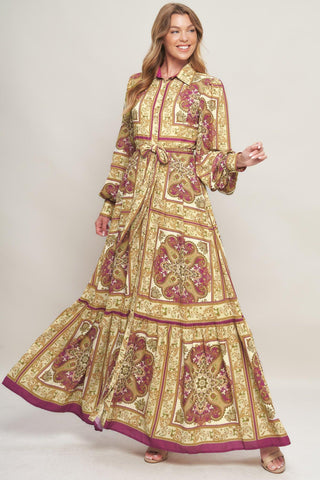 ROYAL BOHO ENERGY WOVEN MAXI DRESS - Glamourous Grace