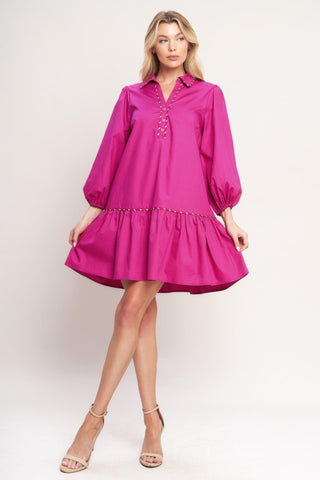 PRETTY MUCH PERFECT WOVEN MINI DRESS - Glamourous Grace