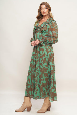 BOTANIC DREAMS WOVEN MAXI DRESS - Glamourous Grace
