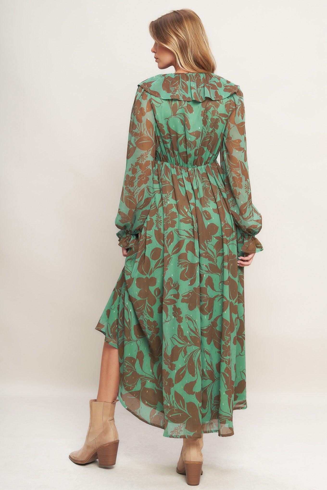 BOTANIC DREAMS WOVEN MAXI DRESS - Glamourous Grace