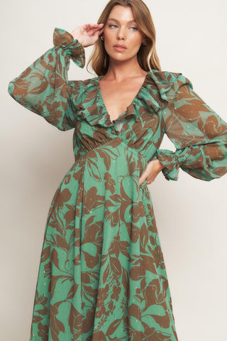 BOTANIC DREAMS WOVEN MAXI DRESS - Glamourous Grace