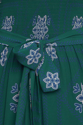 AZURE BOTANIQUE WOVEN MAXI DRESS - Glamourous Grace