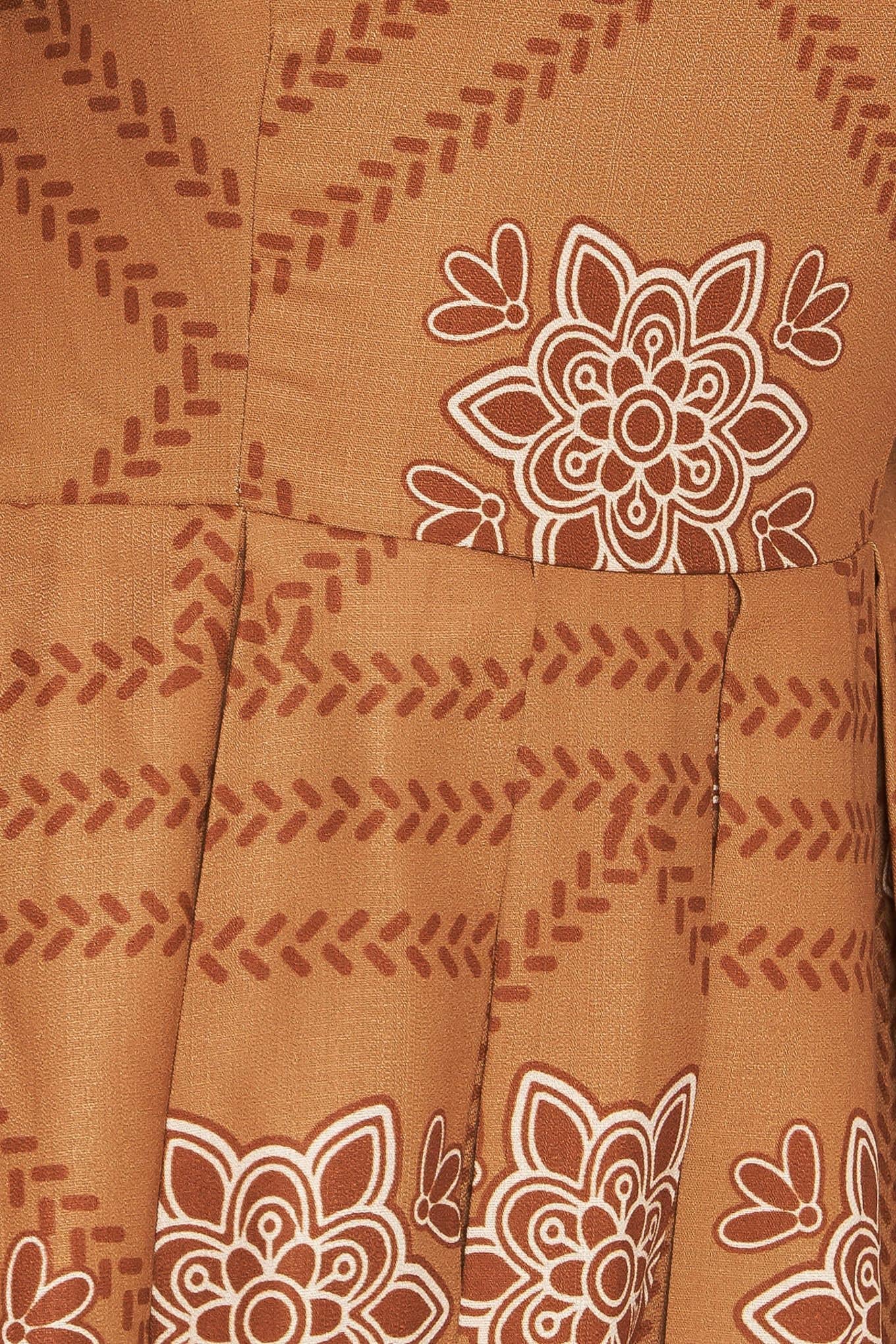 SOUTHWEST SQUARES WOVEN MIDI DRESS - Glamourous Grace