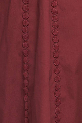 MODERN FEMME BURGUNDY WOVEN MIDI DRESS - Glamourous Grace