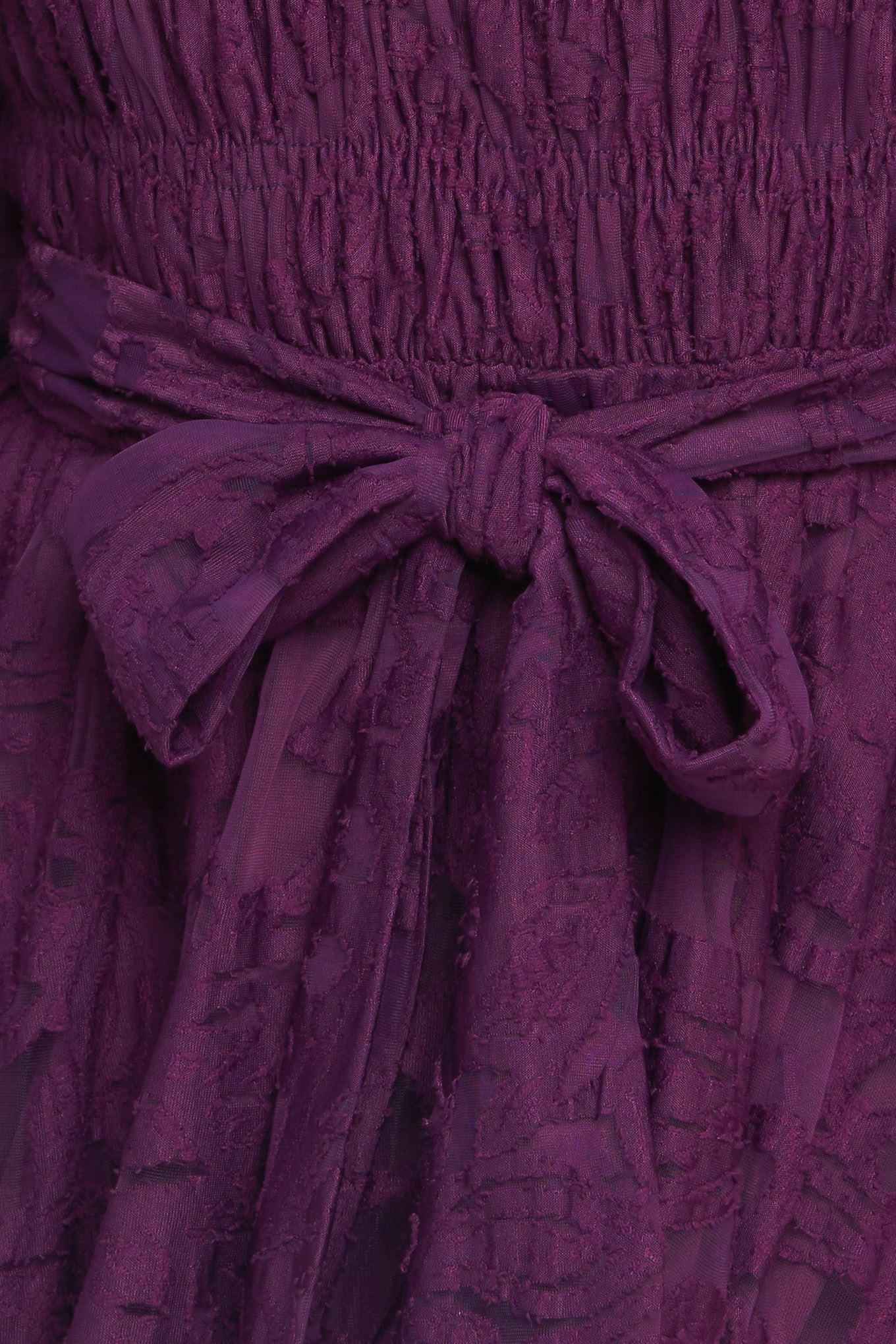 PASSION PLUM WOVEN LACE MINI DRESS - Glamourous Grace