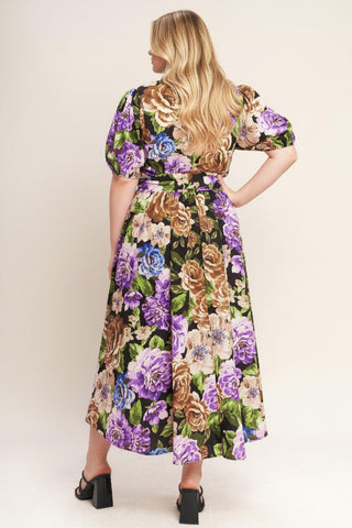 VIVID HERITAGE WOVEN MIDI DRESS - Glamourous Grace