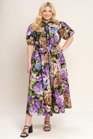 VIVID HERITAGE WOVEN MIDI DRESS - Glamourous Grace