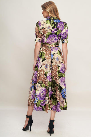 VIVID HERITAGE WOVEN MIDI DRESS - Glamourous Grace