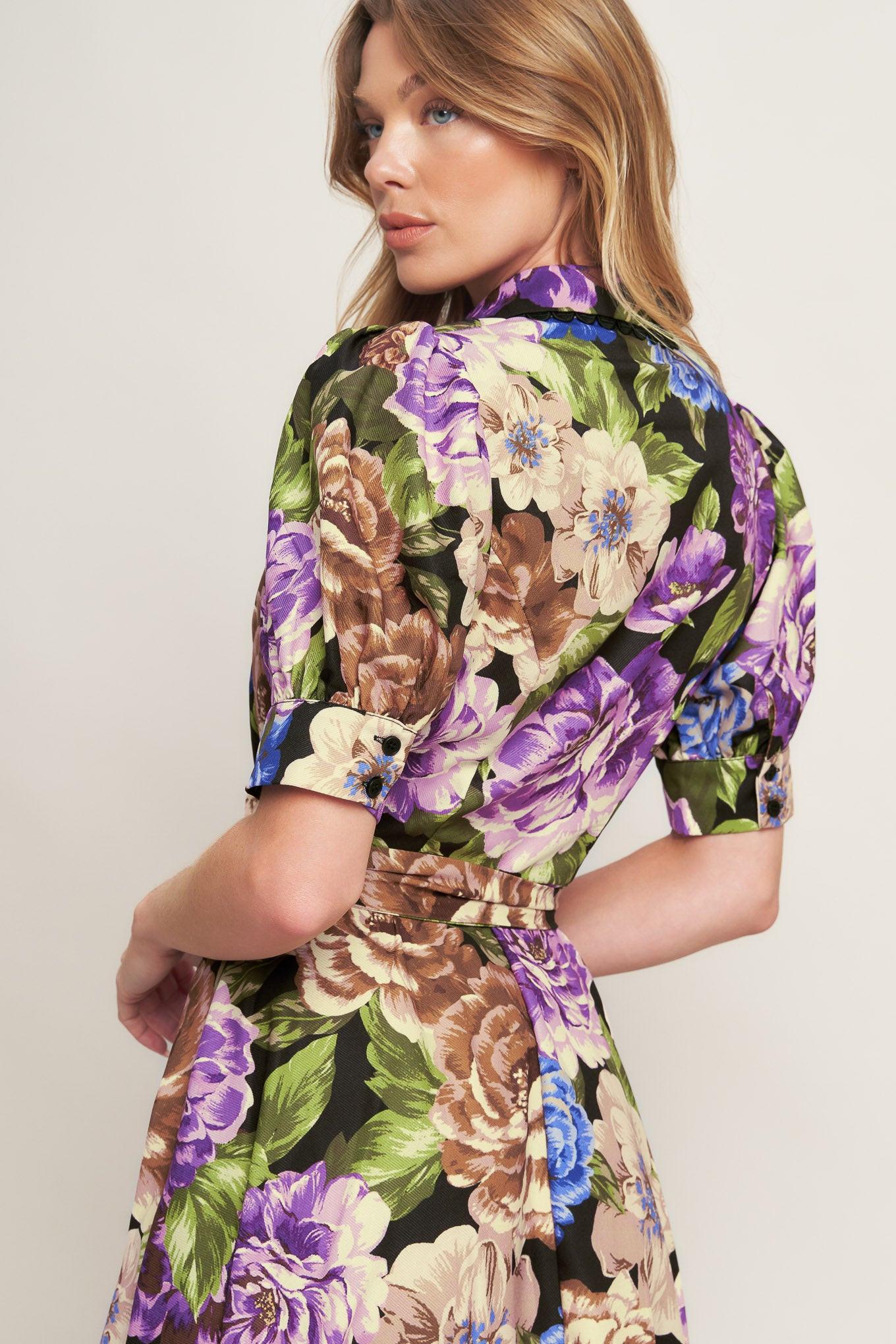 VIVID HERITAGE WOVEN MIDI DRESS - Glamourous Grace