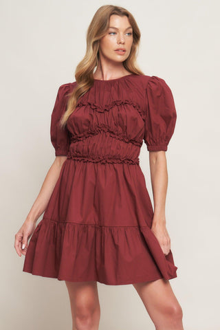 PLAYFUL CLASSIC WOVEN MINI DRESS - Glamourous Grace
