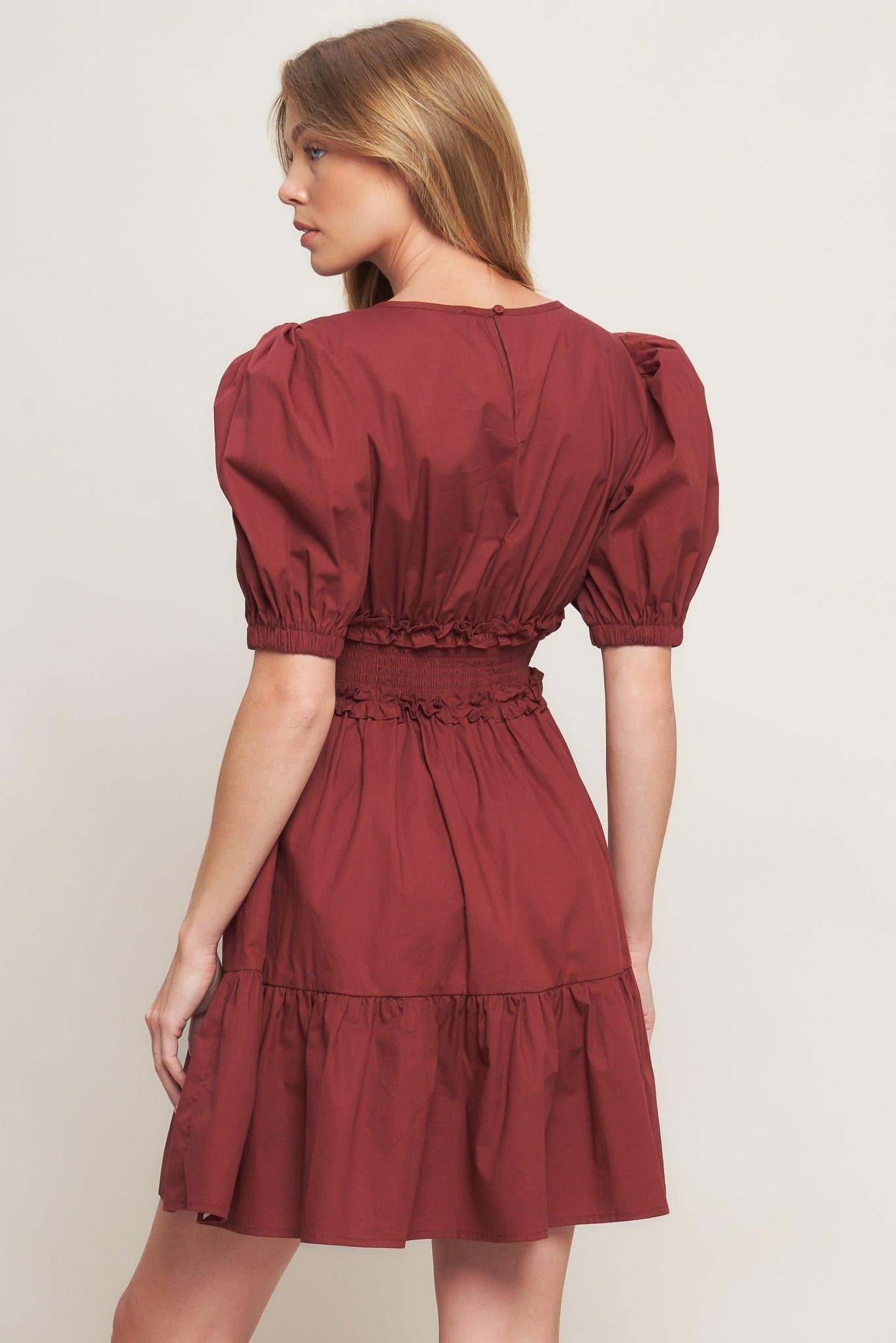 PLAYFUL CLASSIC WOVEN MINI DRESS - Glamourous Grace