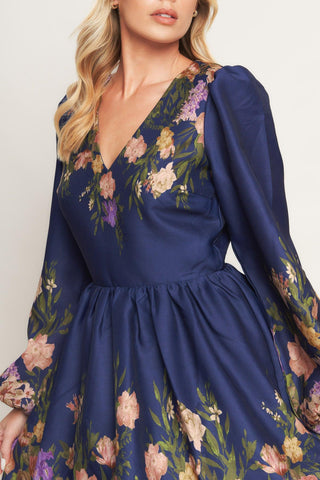 NOCTURNE IN BLOOM WOVEN MINI DRESS - Glamourous Grace