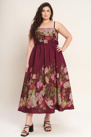 SECRET GARDEN ROMANCE WOVEN ANKLE DRESS - Glamourous Grace
