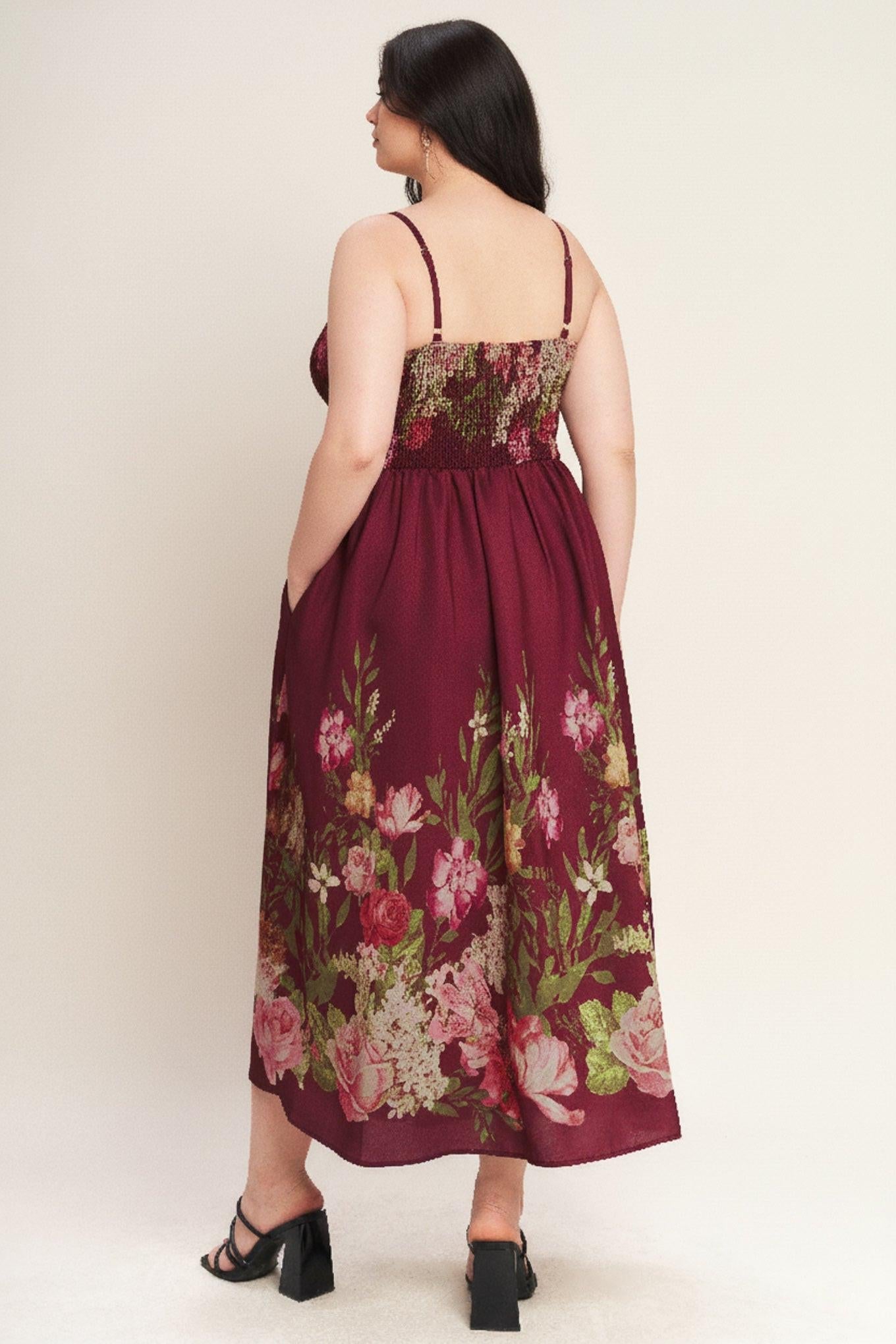 SECRET GARDEN ROMANCE WOVEN ANKLE DRESS - Glamourous Grace