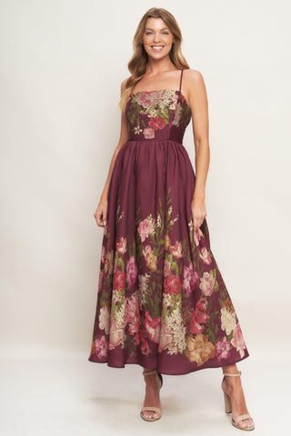 SECRET GARDEN ROMANCE WOVEN ANKLE DRESS - Glamourous Grace