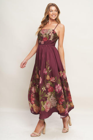 SECRET GARDEN ROMANCE WOVEN ANKLE DRESS - Glamourous Grace