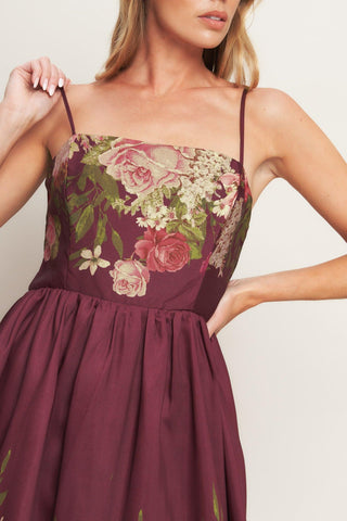 SECRET GARDEN ROMANCE WOVEN ANKLE DRESS - Glamourous Grace