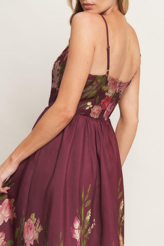 SECRET GARDEN ROMANCE WOVEN ANKLE DRESS - Glamourous Grace
