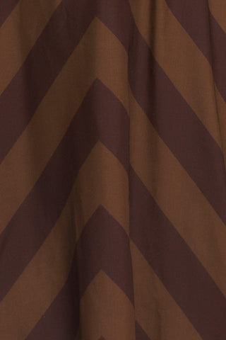 BROWN GODDESS FLOW WOVEN MIDI DRESS - Glamourous Grace