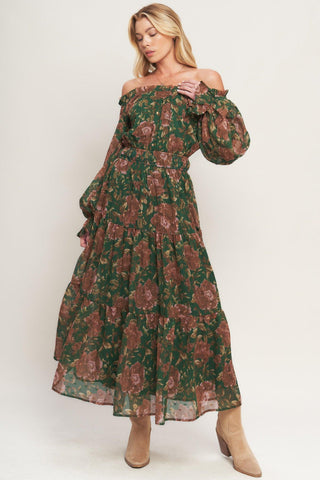 TERRACOTTA TRAIL WOVEN MIDI DRESS - Glamourous Grace