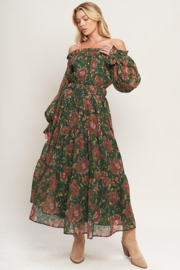 TERRACOTTA TRAIL WOVEN MIDI DRESS - Glamourous Grace