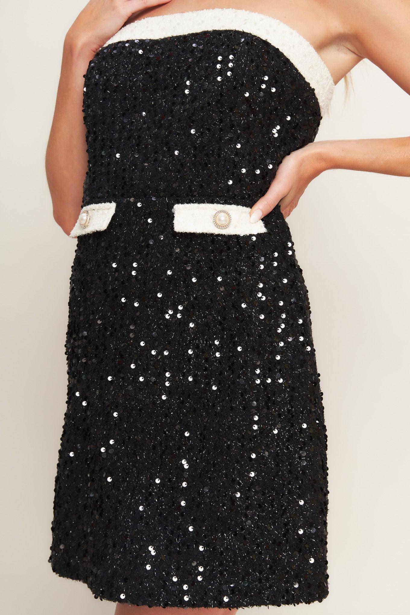 MIDNIGHT GLAM SEQUIN MINI DRESS - Glamourous Grace