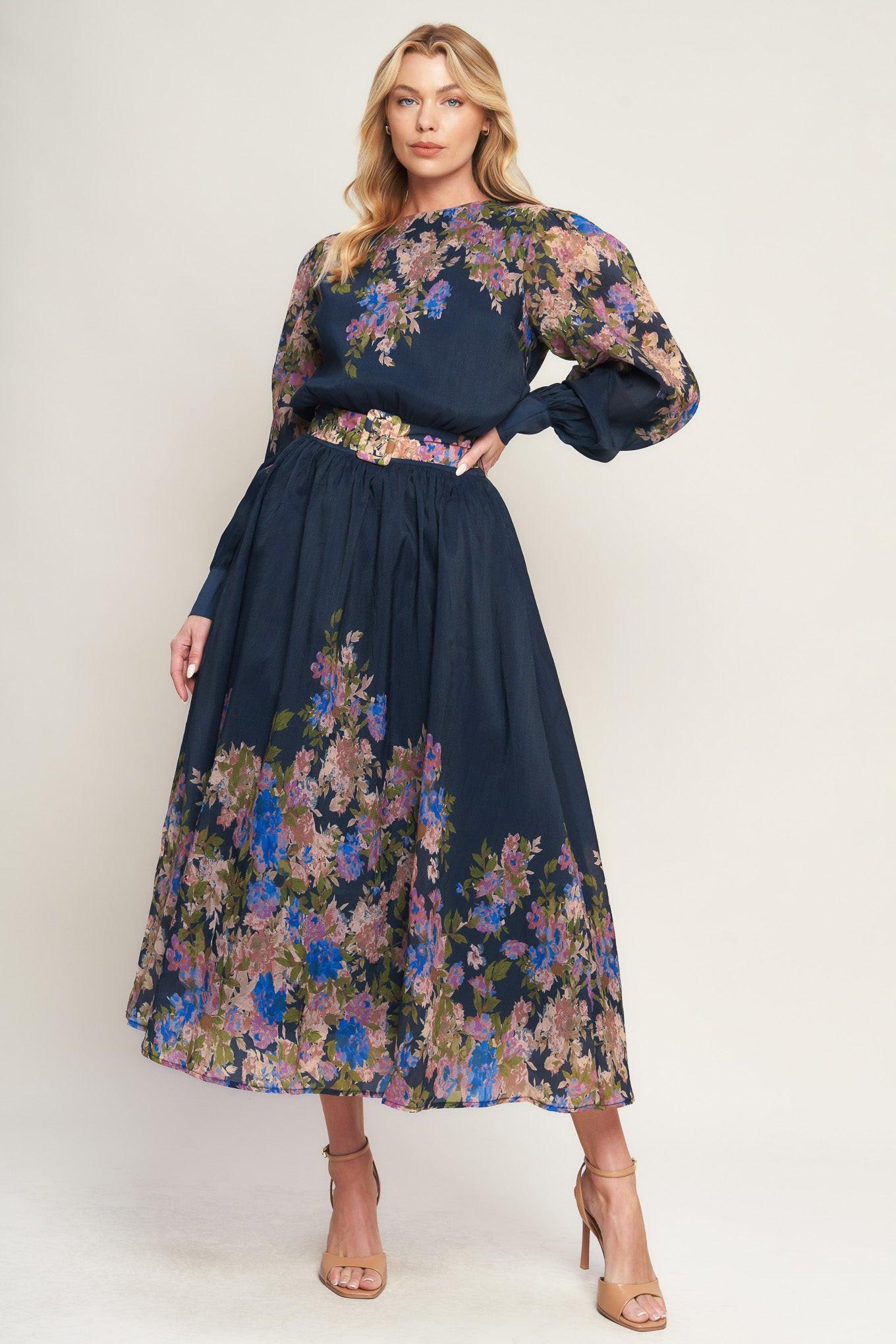 CHARMING TAPESTRY WOVEN MIDI DRESS - Glamourous Grace