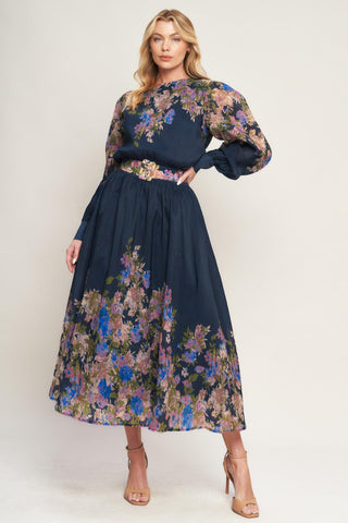 CHARMING TAPESTRY WOVEN MIDI DRESS - Glamourous Grace