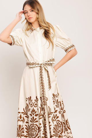 ROMANTIC HEIRLOOM WOVEN MIDI DRESS - Glamourous Grace