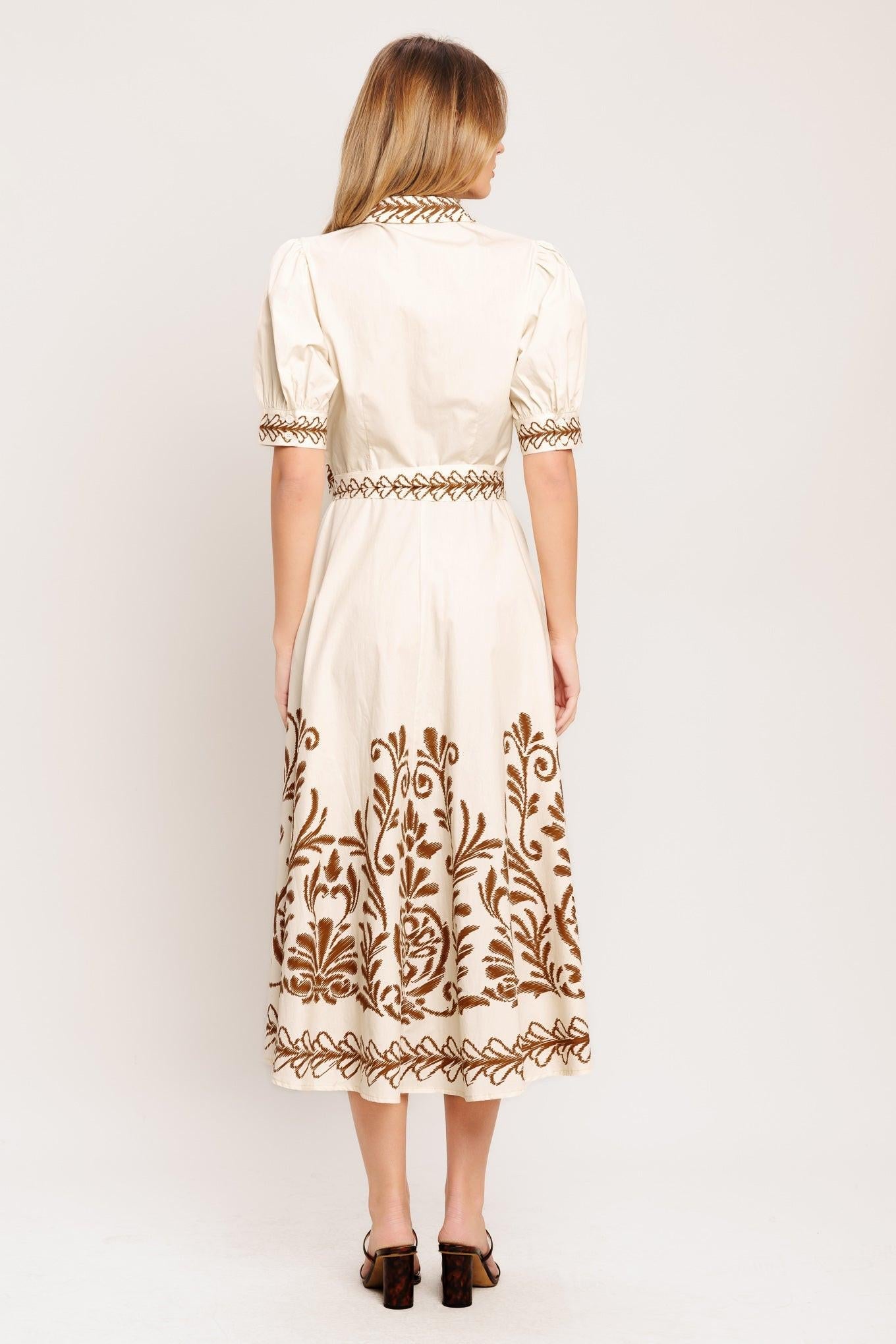 ROMANTIC HEIRLOOM WOVEN MIDI DRESS - Glamourous Grace