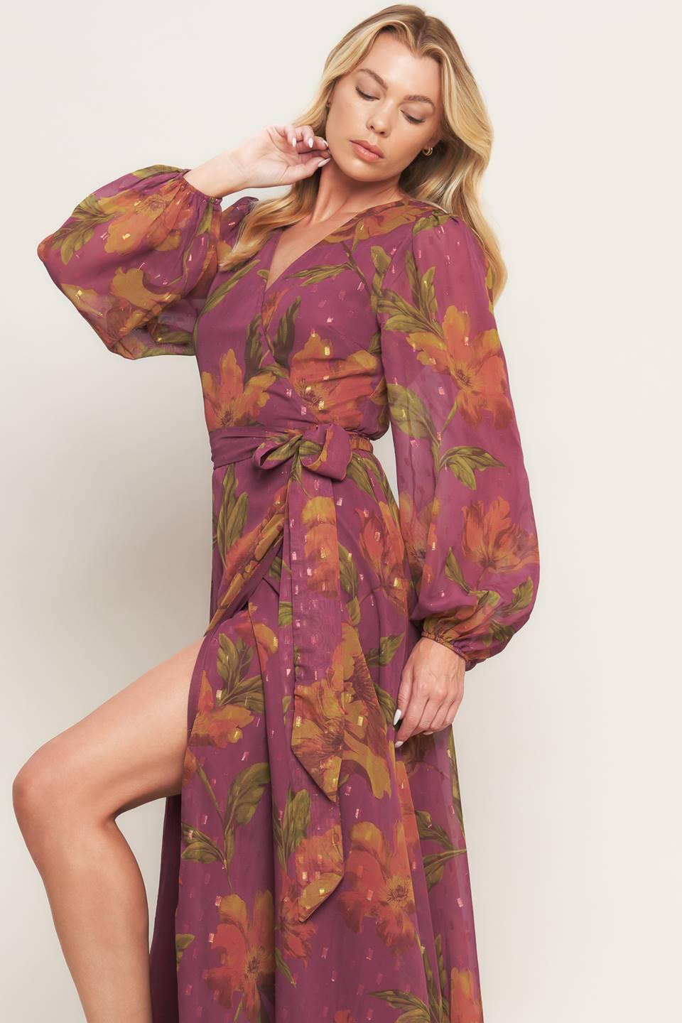 EMBER GARDEN WOVEN MAXI DRESS - Glamourous Grace