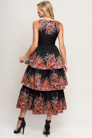 THE BOTANICAL BALLGOWN WOVEN MIDI DRESS - Glamourous Grace