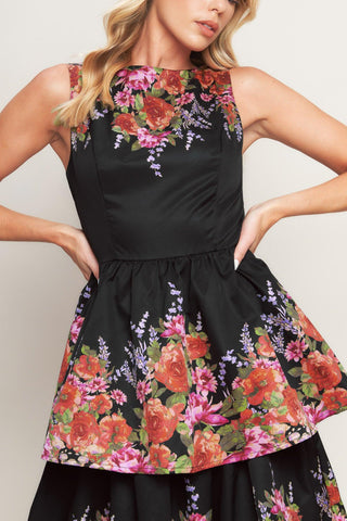 THE BOTANICAL BALLGOWN WOVEN MIDI DRESS - Glamourous Grace