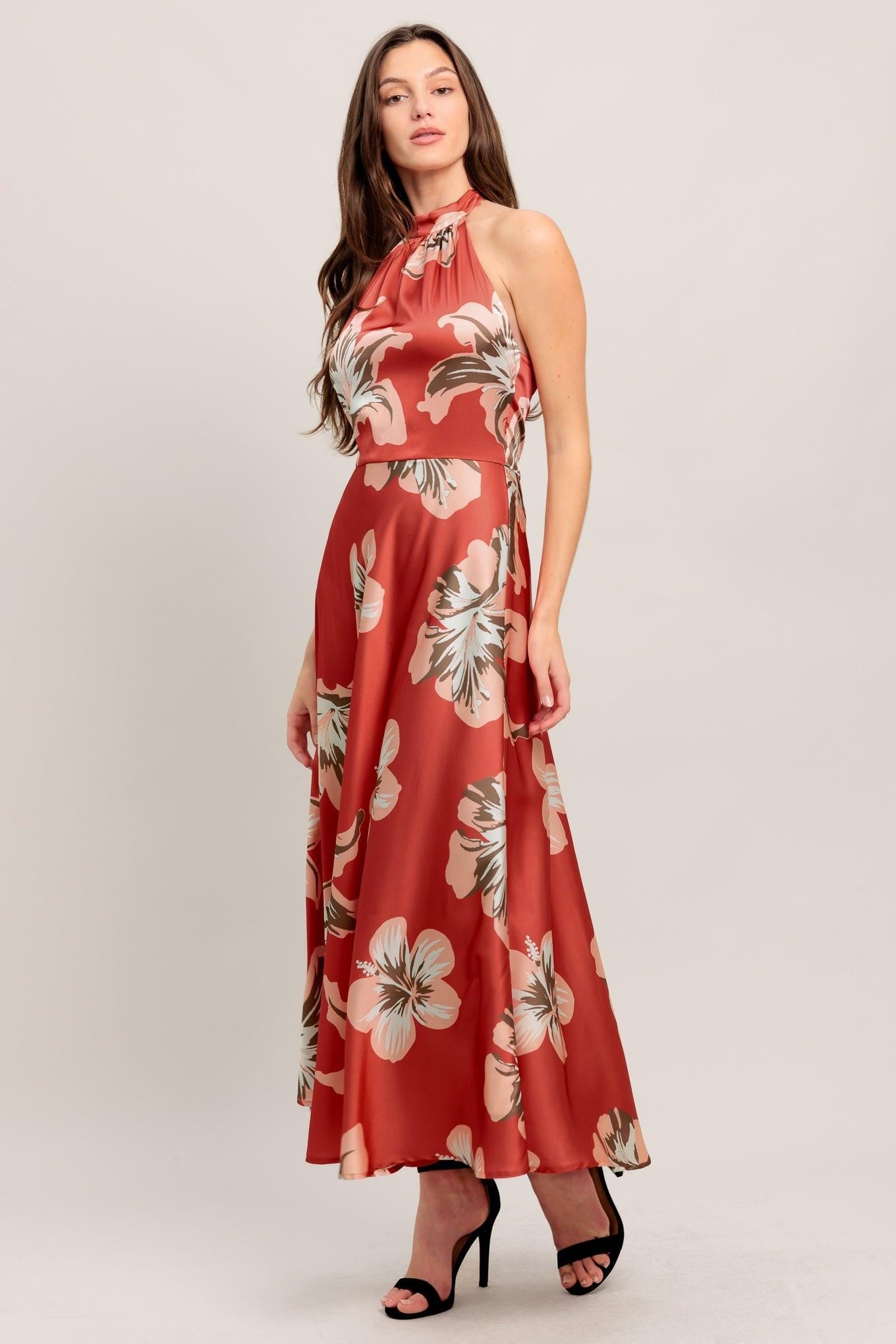 CAN’T LOOK AWAY WOVEN MIDI DRESS - Glamourous Grace