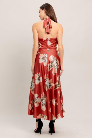 CAN’T LOOK AWAY WOVEN MIDI DRESS - Glamourous Grace