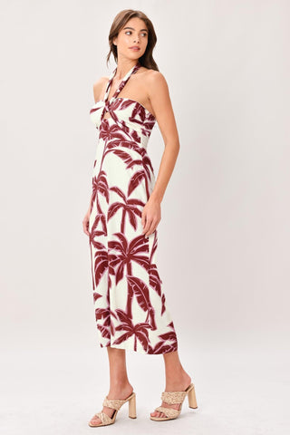 PALM SIREN WOVEN MIDI DRESS - Glamourous Grace
