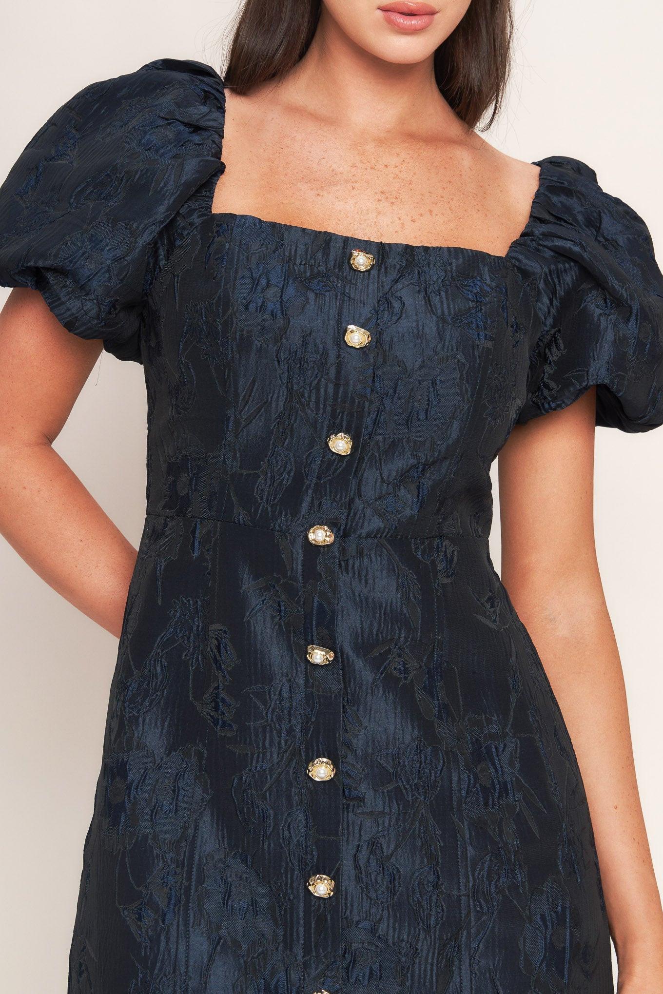 GOLDEN MOON WOVEN MINI DRESS - Glamourous Grace