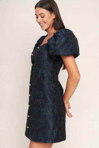 GOLDEN MOON WOVEN MINI DRESS - Glamourous Grace