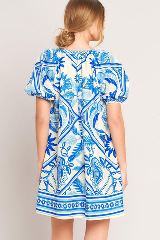 BLUE LAGOON RESORT WOVEN MINI DRESS - Glamourous Grace