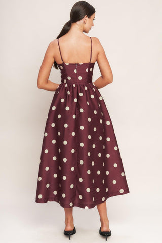 MARASCHINO CHIC WOVEN MIDI DRESS - Glamourous Grace