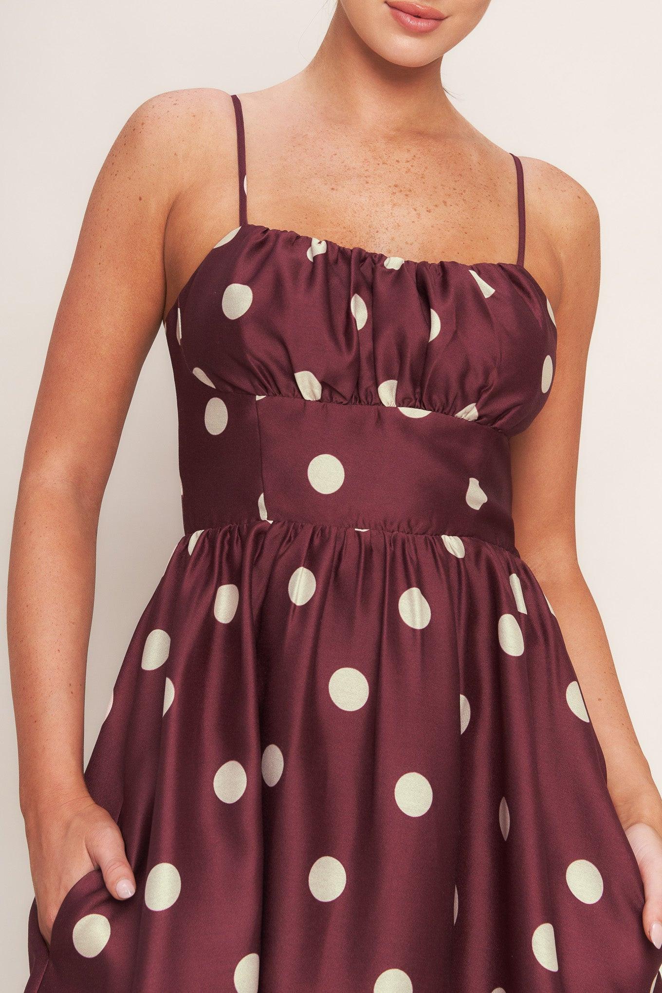 MARASCHINO CHIC WOVEN MIDI DRESS - Glamourous Grace